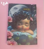 دفتر ۱۰۰ برگ دوخت چرم چاپدار شفیعی